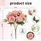 2-Pack Pink Artificial Peonies – Silk Flower Bouquets for DIY Wedding, Bridal, Home Decor, Centerpieces & Special Occasions